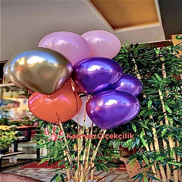  Alanya Çiçek Siparişi - Rengarenk Uçan Balon