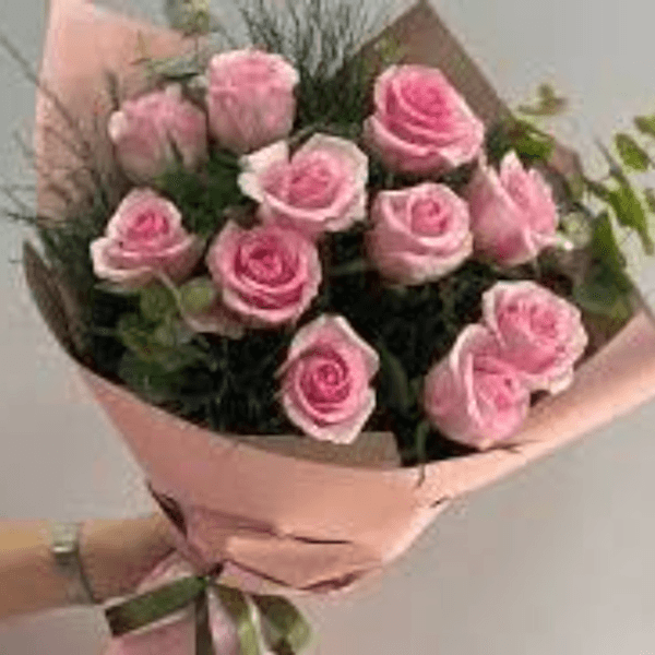  Alanya Çiçek Siparişi - 9 Pembe Güller Buket